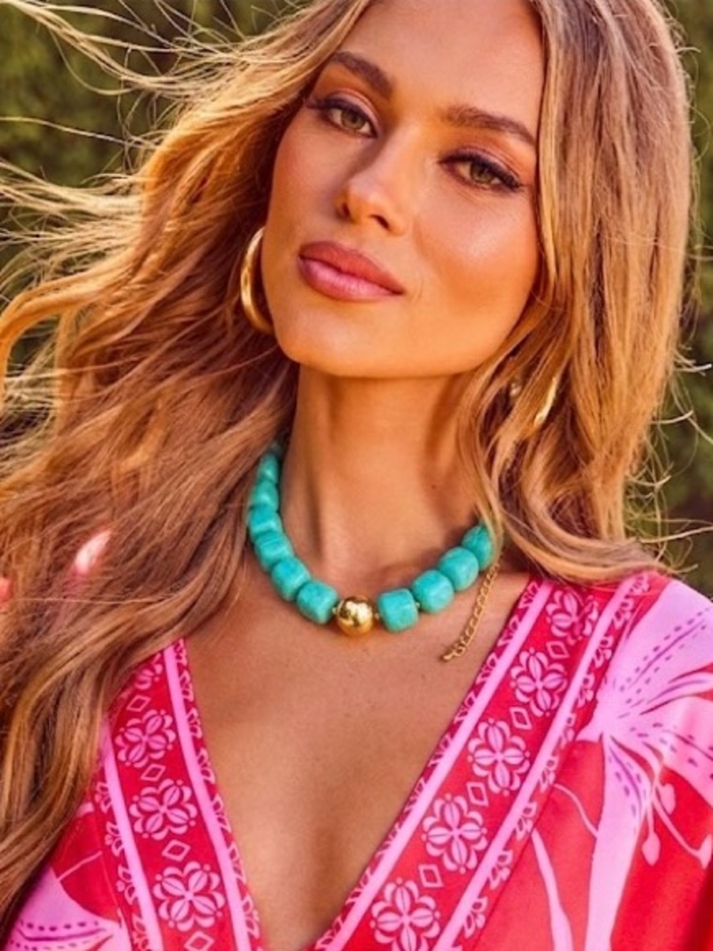✨ Boho Colorful Square Acrylic Beaded Choker Necklace